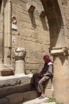 the guard man of Omari Mosque- Bosra